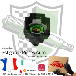 Raccord carburant clip F rapide 8mm/10mm( cote durite ) droit