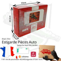 CLE A CHOCS 1/2" ULTRA COURTE COFFRET + 6 DOUILLES