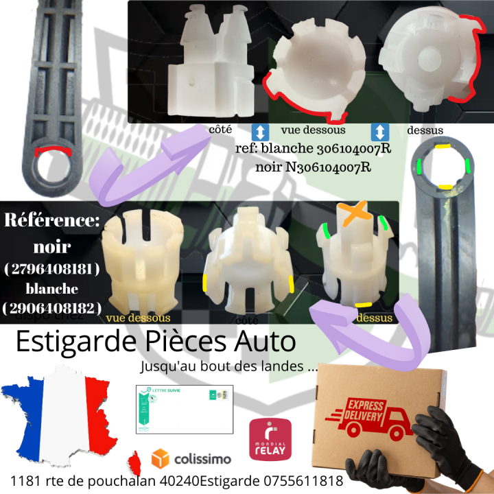 Clips d'émetteur d'embrayage (monte sur ref Sachs 6284600718) Master 3