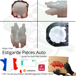 AGRAFE D EMETTEUR D EMBRAYAGE DUSTER / MASTER / KANGOO ORIGINALE(** ORIGINE ** blanc) OU ADAPTABLE(noir)