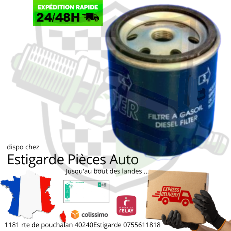 Filtre à carburant équivalent au cs436