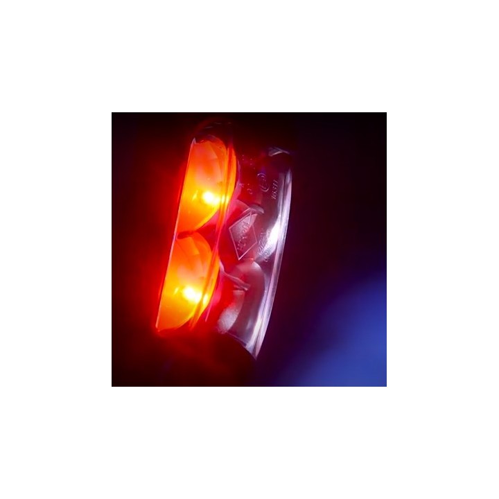 Feu de gabarit LED blanc-rouge, support