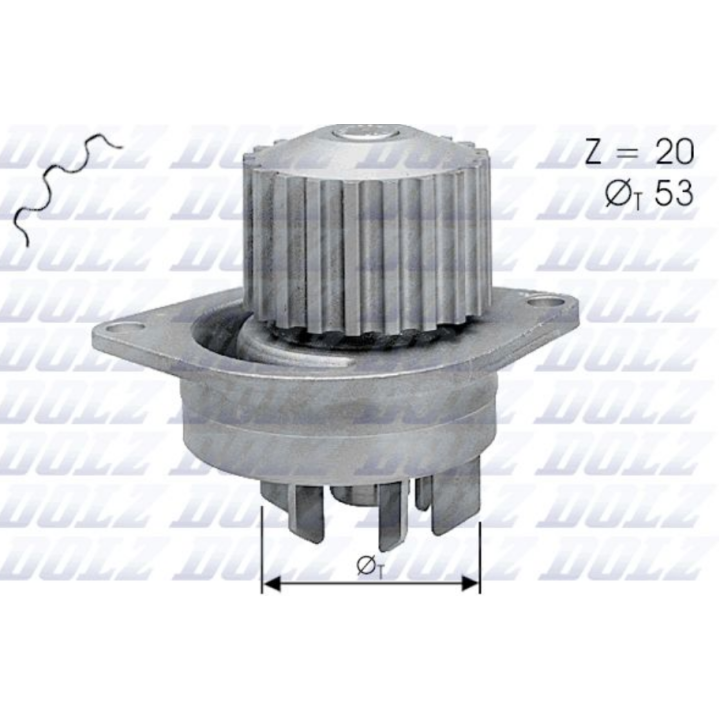 KIT DISTRIBUTION + POMPE A EAU 1.5L D PSA