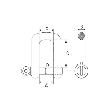 Maillon en D 5/8"