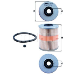 Filtre à carburant KNECHT FILTER KX 206D