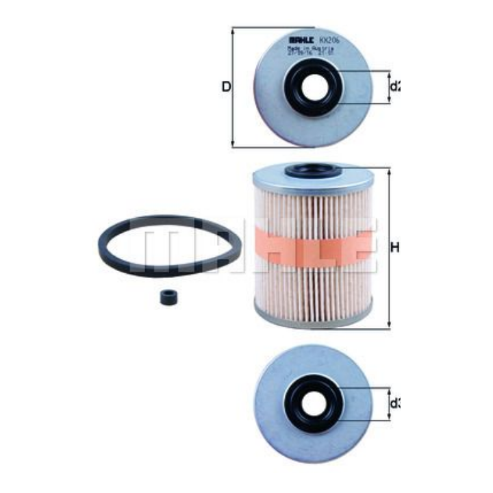 Filtre à carburant KNECHT FILTER KX 206D