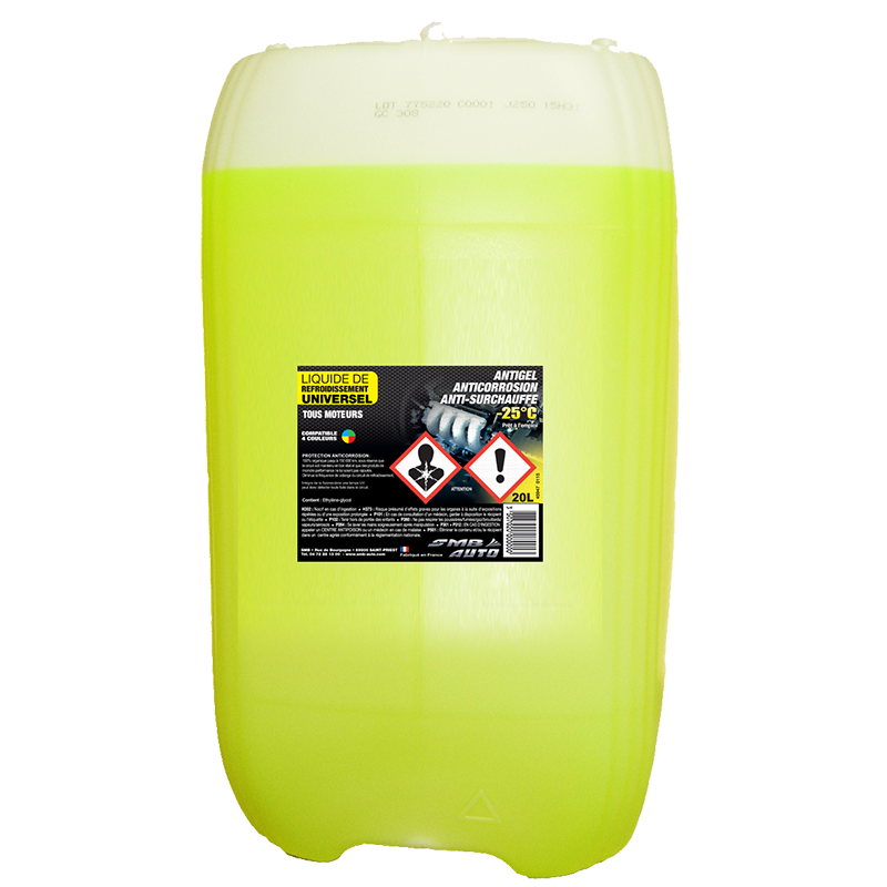 liquide refroidissement jaune universelle 20L