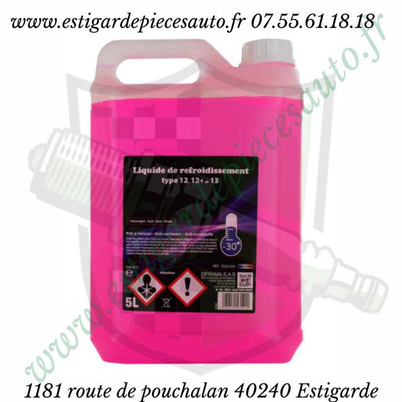 liquide refroidissement rose 5L