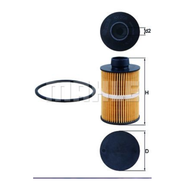 Filtre à carburant KNECHT FILTER KX 208D