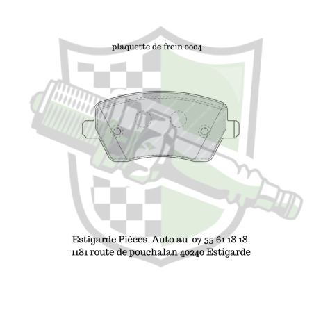 0004 plaquette de frein
