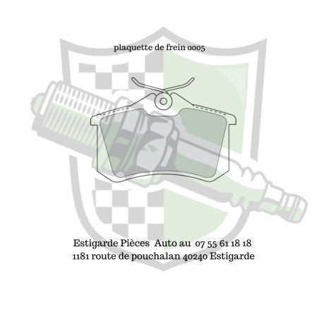 0005 plaquette de frein