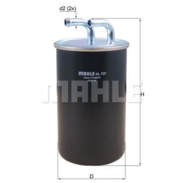 Filtre à carburant KNECHT FILTER KL 737