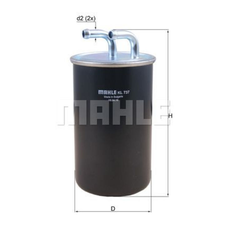Filtre à carburant KNECHT FILTER KL 737