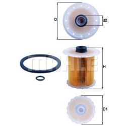 Filtre à carburant KNECHT FILTER  KX 81D