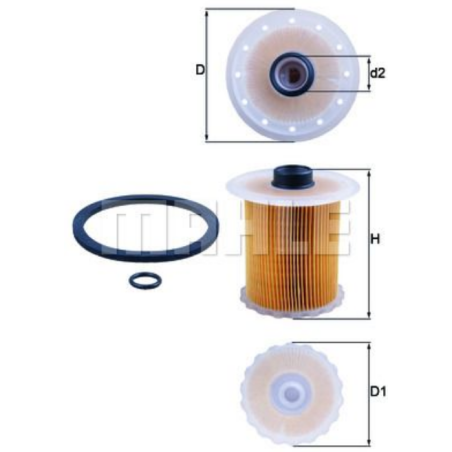 Filtre à carburant KNECHT FILTER  KX 81D