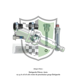 Jeu de douilles de guidage, étrier de frein