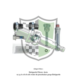 Jeu de douilles de guidage, étrier de frein