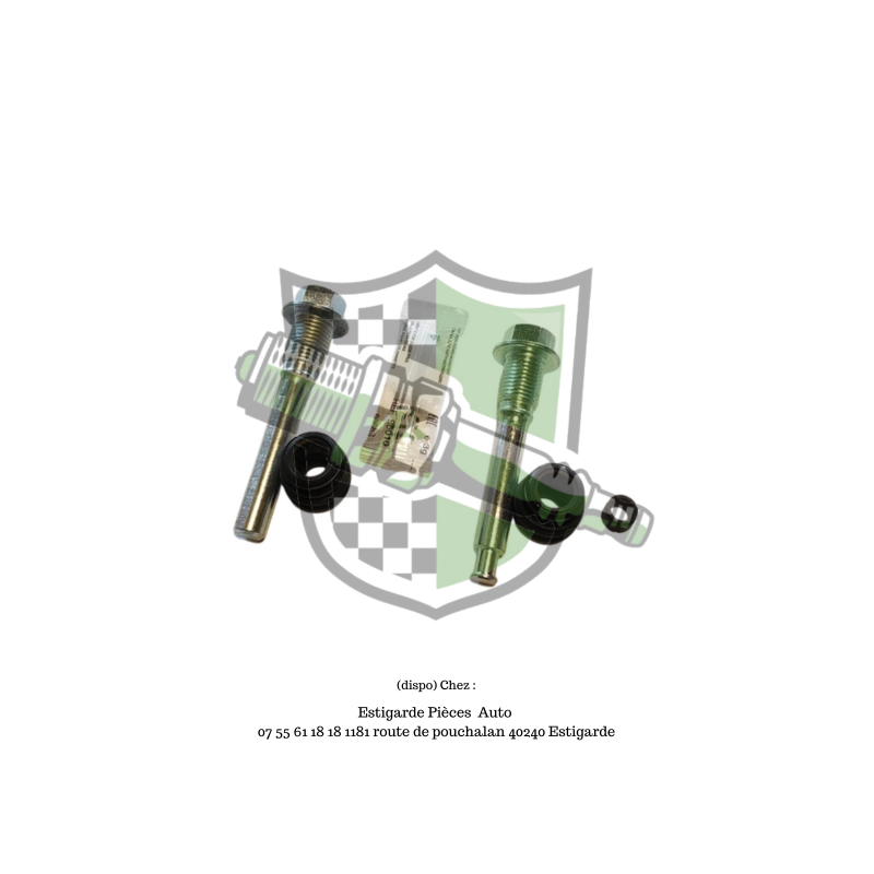Jeu de douilles de guidage, étrier de frein
