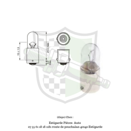 Ampoule 12V 4W BA9S