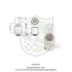 Ampoule 12V 4W BA9S