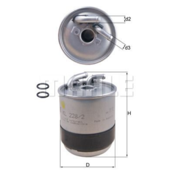 Filtre à carburant KNECHT FILTER KL 228/2D