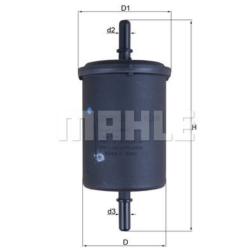 Filtre à carburant KNECHT FILTER KL 248