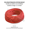 câble 10mm² conducteur au cuivre souple isolé de pvc rouge et vendu au mètre