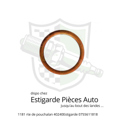 Joint 14x18x1.5 pour vis creuse et raccord banjo