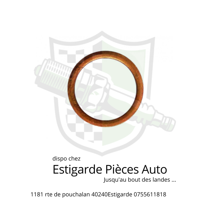 Joint 14x18x1.5 pour vis creuse et raccord banjo