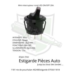 Mini-interrupteur rond LED