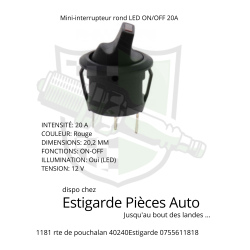 Mini-interrupteur rond LED