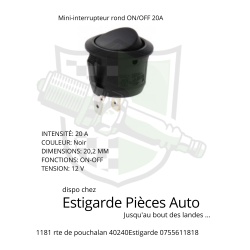 Mini-interrupteur rond ON/OFF