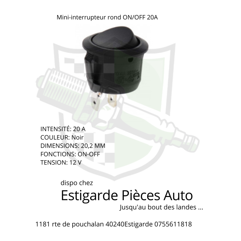 Mini-interrupteur rond ON/OFF