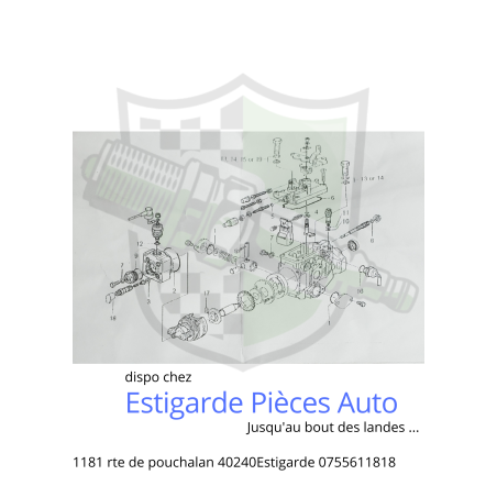 Pochette de joints pompe a injection
