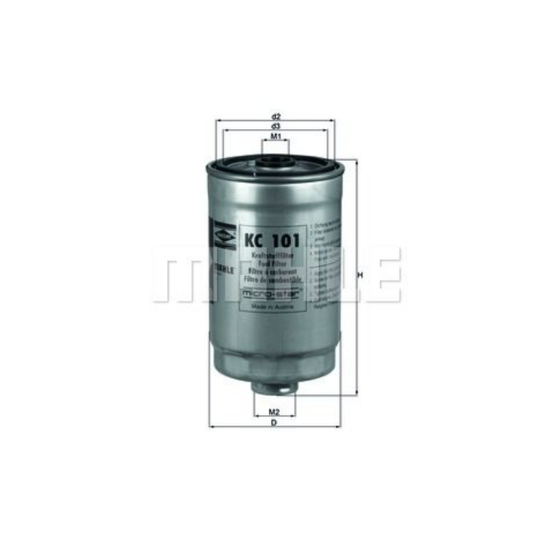Filtre à carburant KNECHT FILTER KC 101