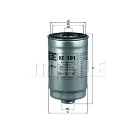 Filtre à carburant KNECHT FILTER KC 101