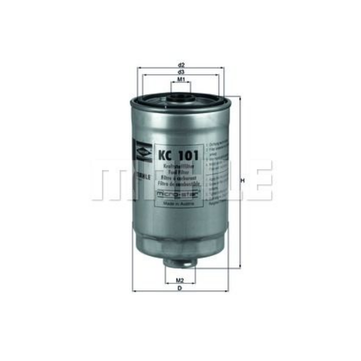 Filtre à carburant KNECHT FILTER KC 101