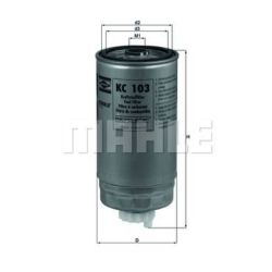 Filtre à carburant KNECHT FILTER KC 103