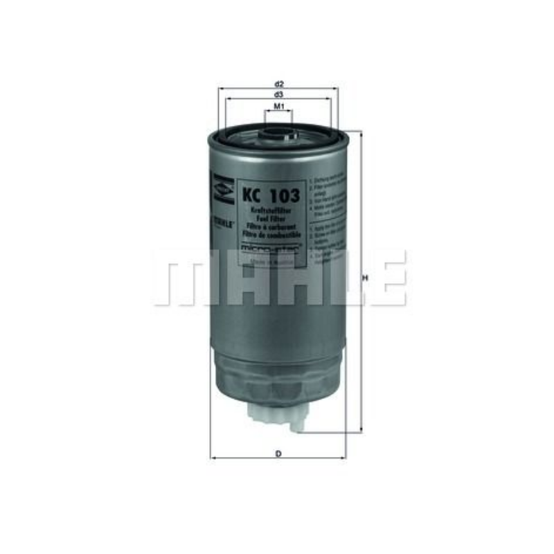 Filtre à carburant KNECHT FILTER KC 103