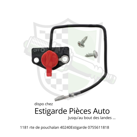 Bouton/inter d'arrêt