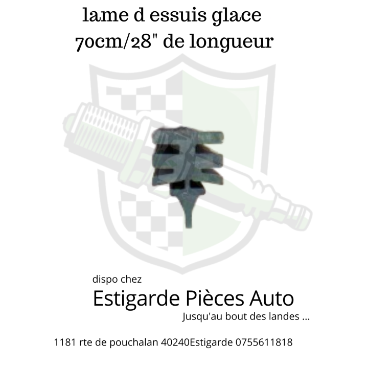 lame d essuis glace  70cm/28" de longueur