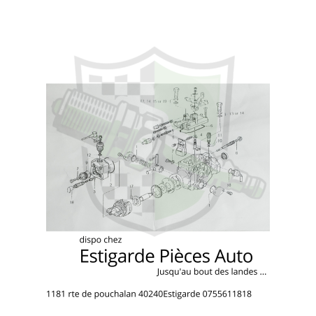 Joint de pompe injection licence Zexel 1047459470
