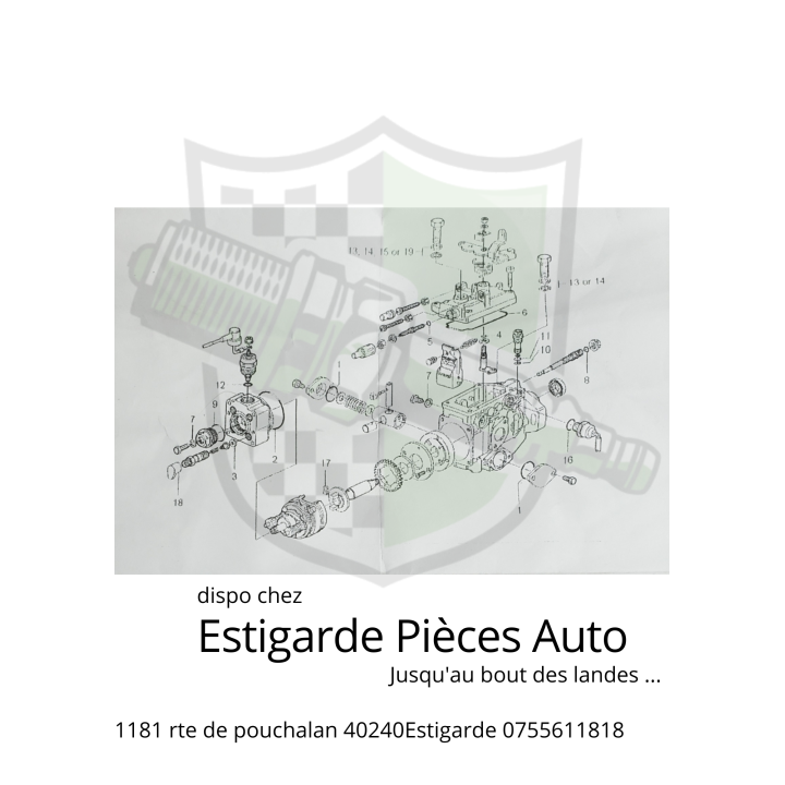 Joint de pompe injection licence Zexel 1047459470